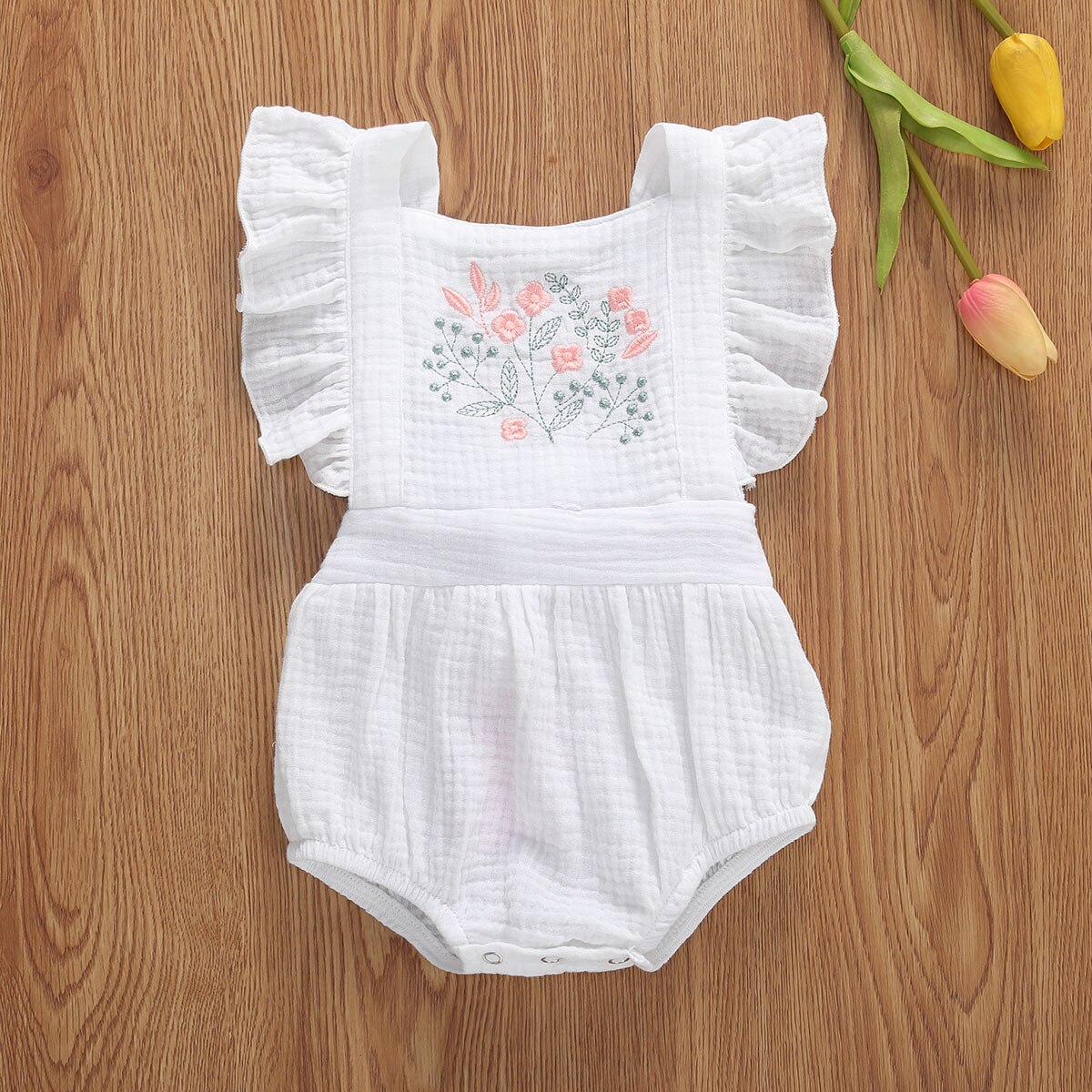 DTG Print Niet Giftig Baby Tweelingen Romper - 'My Twin Did It' Outfit Voor Pasgeborenen, 100% Katoen, Set Met Drukknoopjes Tweelingen Babykleding
