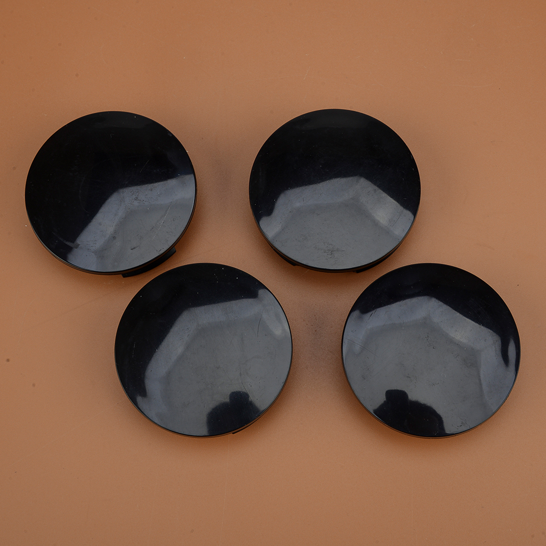 4 szt. 57mm uniwersalna osłona piasty koła samochodowego czarna ABS