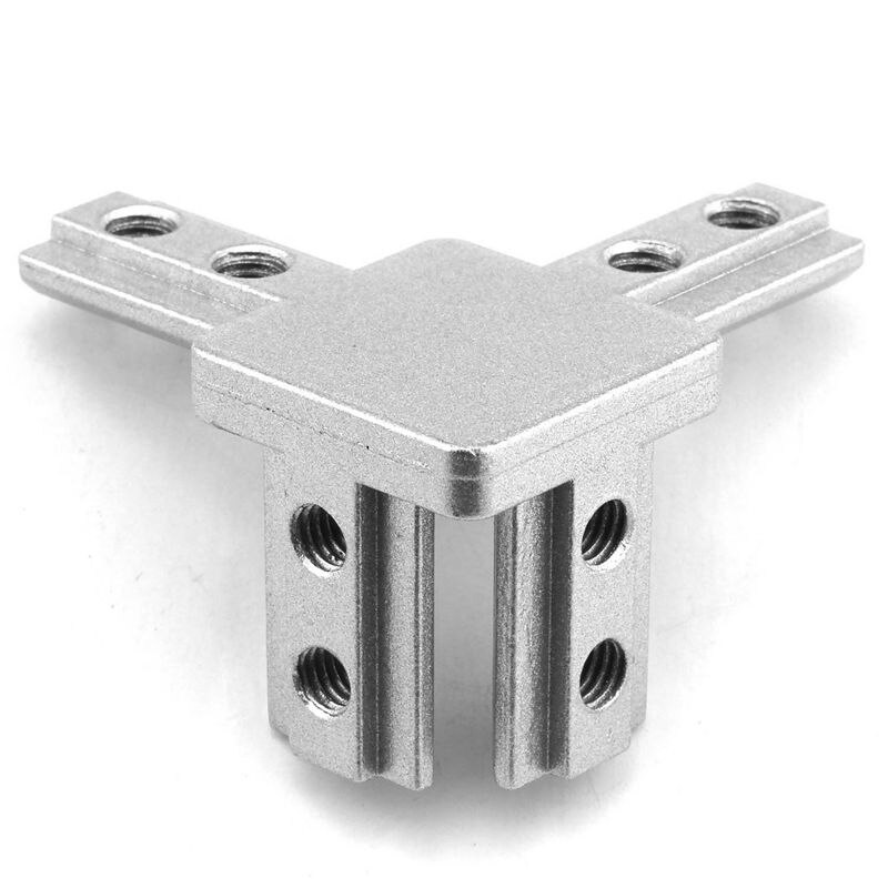 4-Pack 3030 série 3-Way extrémité coin support connecteur, avec vis pour Standard 8Mm T fente aluminium Extrusion profil