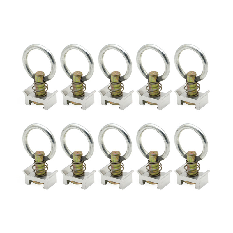 6/10pcs Single Stud L-Track Fitting with Round Ring For L Track Logistic Airline L Track Core Trax Hardware Fasteners Sliver