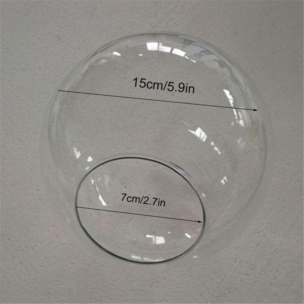Suspension en verre transparent, couvercle de lampe en forme de globe, lumière d'intérieur, luminaire d'intérieur, luminaire d'intérieur, accessoires, d13 cm, d15 cm, d20 cm