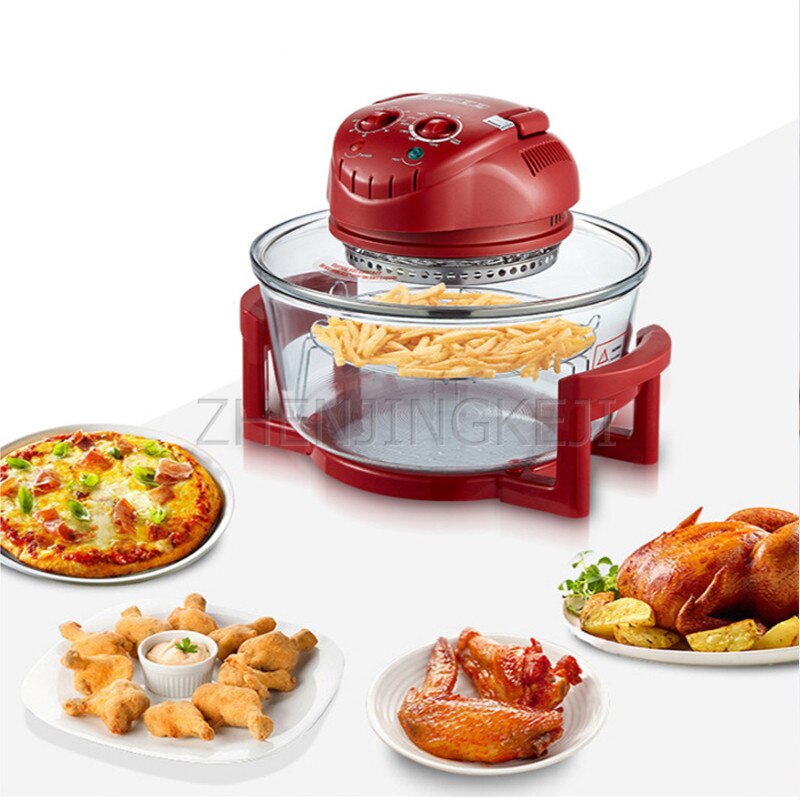 Friteuse à Air électrique 12l sans huile, four automatique Visible pour la maison, poêle multifonctionnelle pour frites