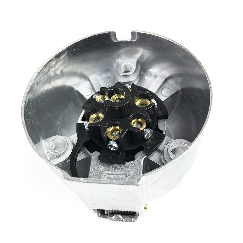 1Pcs 7 Core Trailer Truck Spring Wire Van Cargo Metal Plug Socket Essential For Trailer