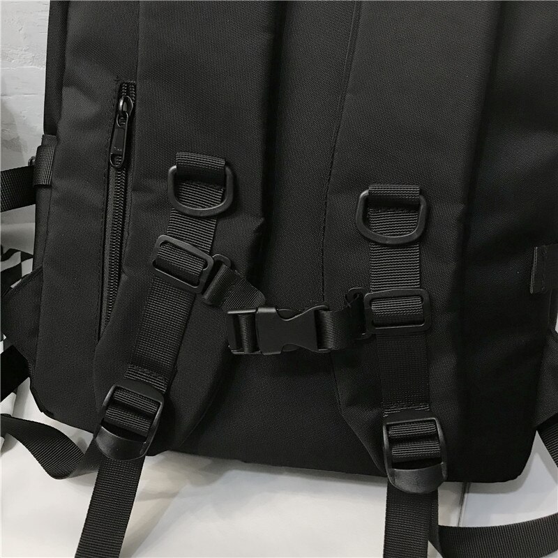 Schwarz Rucksack Neue Trend Weibliche Rucksack Frauen Rucksack Wasserdicht Große Schule Tasche Teenager Mädchen Student Schulter Taschen