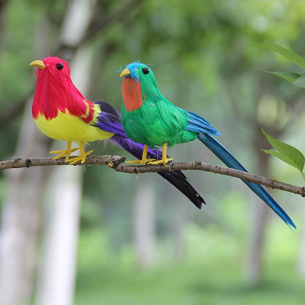perroquets artificiels Imitation oiseau modèle maison bonsaï décor extérieur oiseau jardin mariage ornement oiseaux bricolage fête décor