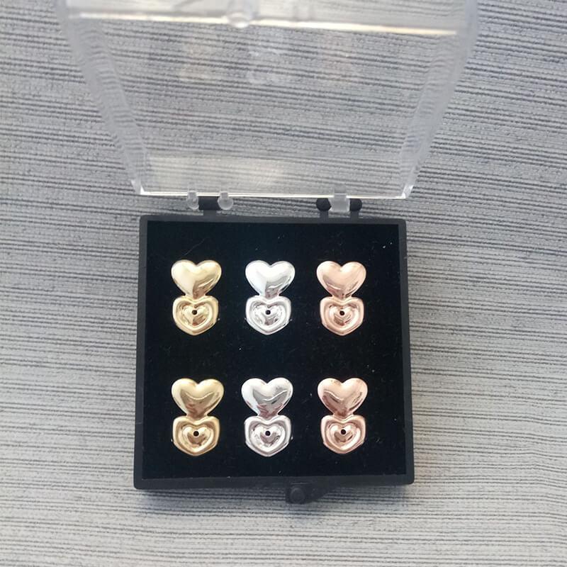 17 Styles Hypoallergenic Earring Lifter Fits All Earlobe Stud Back Nut Lift Support Post Earrings For Women: 4