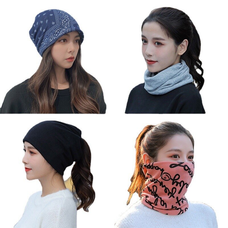 Gorro versátil para esquiar al aire libre, senderismo, pesca, otoño e invierno, bufanda de protección del cuello gruesa y cálida