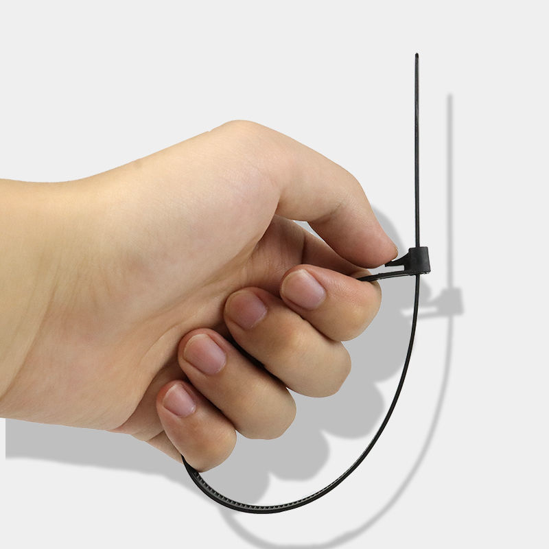 Paquete de 50 bridas de nailon con bucle extraíble, sujetadores de banda de plástico autoblocantes, bridas para cables, bridas para cables de nailon reutilizables