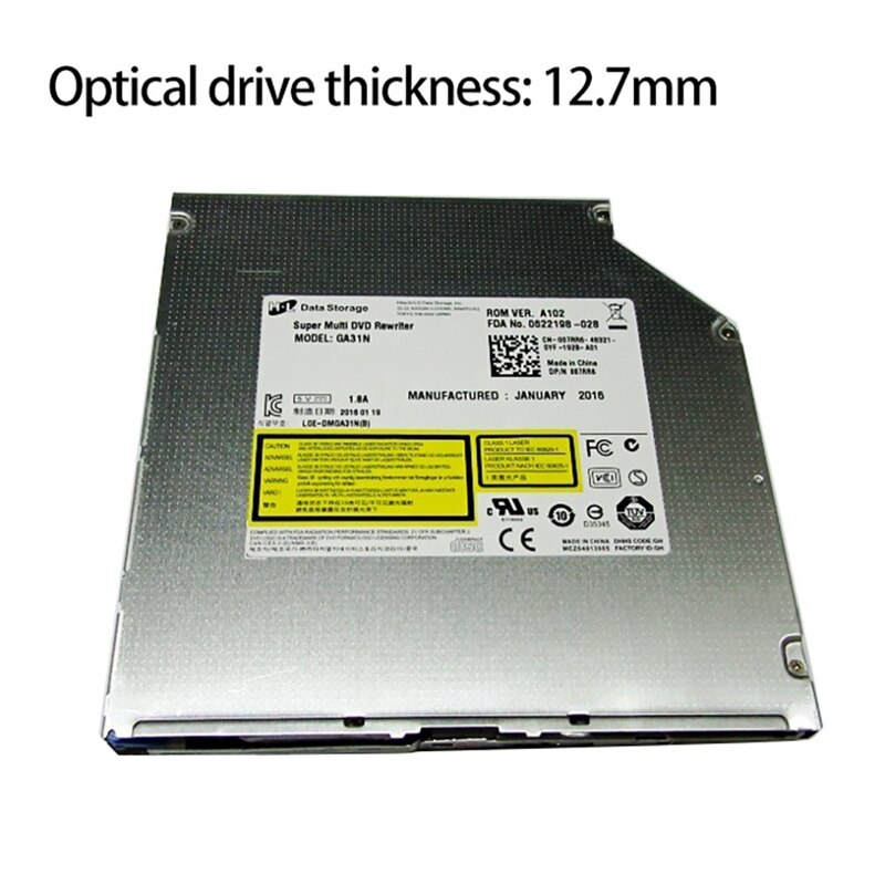 Lecteur optique pour DELL Alien X51 X51R1, châssis d&#39;inhalation 12.7mm SATA, Port de série, lecteur DVD intégré pour ordinateur portable