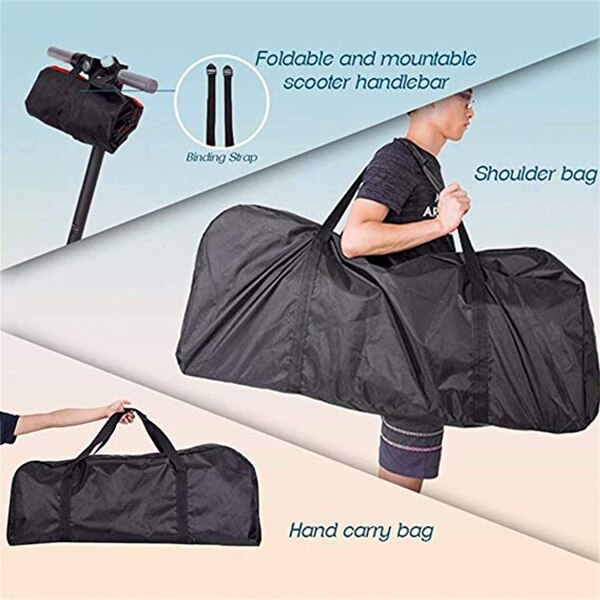 Carrying Bag for Xiaomi Mijia M365 Electric Scooter Backpack Bag Storage Bag and Bundle Kick Scooter Accessories Black+Red