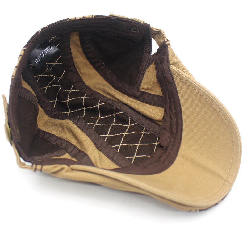 Mode Zomer Baretten Caps Voor Mannen Toevallige Piekte Caps Borduren Retro Baretten Hoeden Vader Hoed Pet Cap