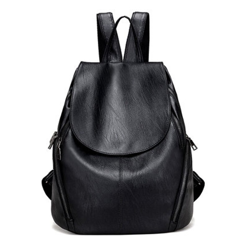 décontracté femmes sac à dos femme en cuir PU sacs à dos noir sac à dos sacs pour étudiants filles jeune dame voyage sac à dos: Default Title