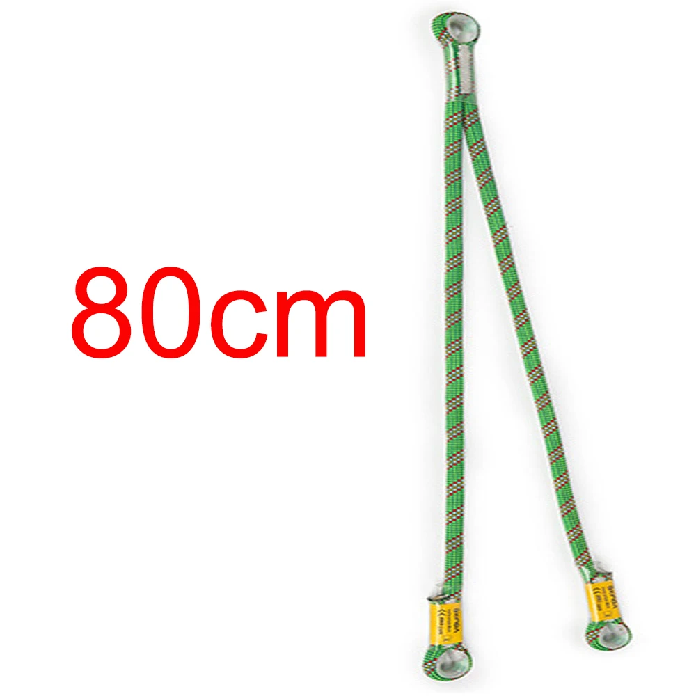 22kn trançado prusik cabo laço costurado olho a olho y v em forma de resgate proteção contra queda cordão de segurança ponto de proteção corda