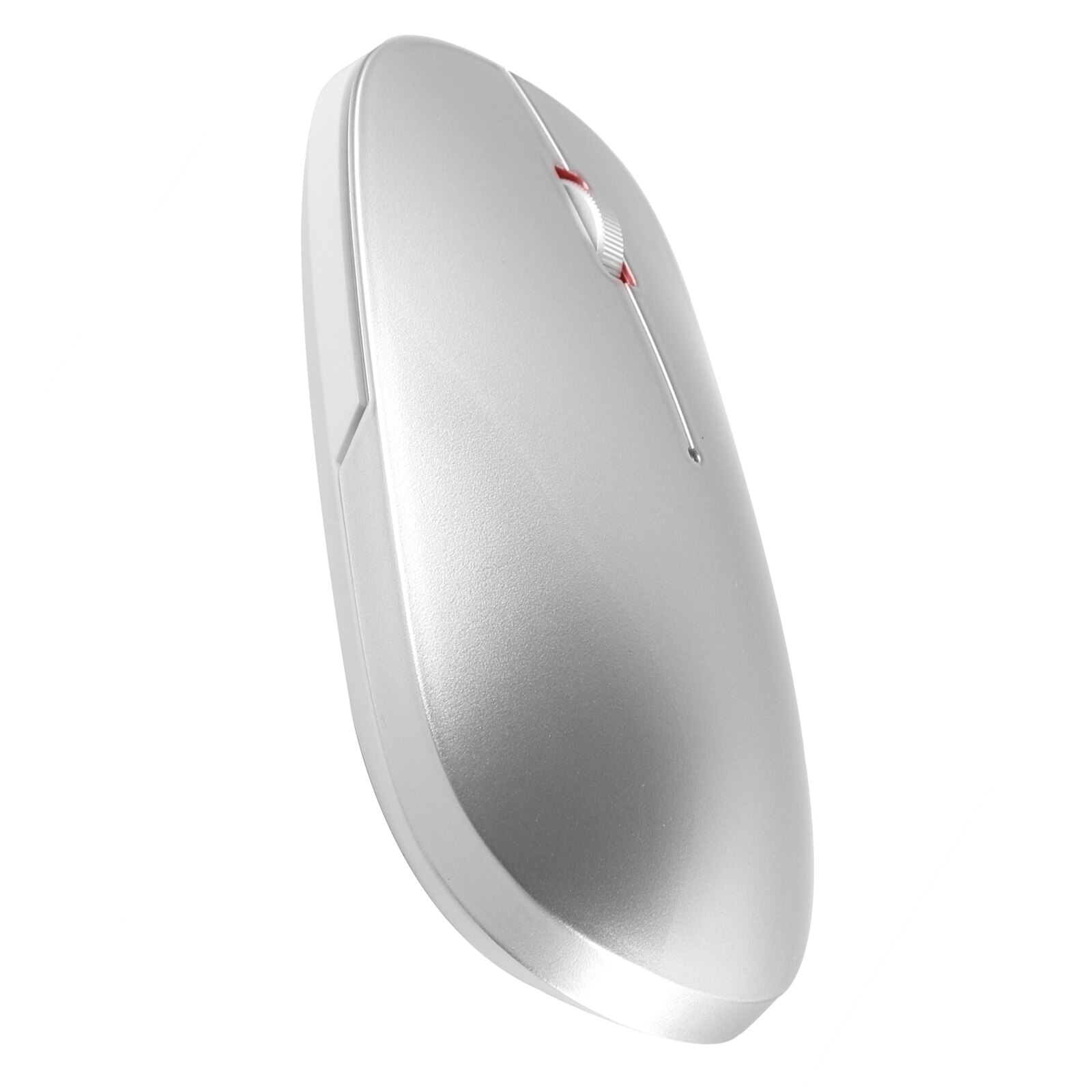 Bezprzewodowa mysz Bluetooth 5.0 mysz cichy komputer akumulator USB Mause ergonomiczne aluminiowe optyczne szczupłe myszy na laptopa PC Xiaomi: Sliver