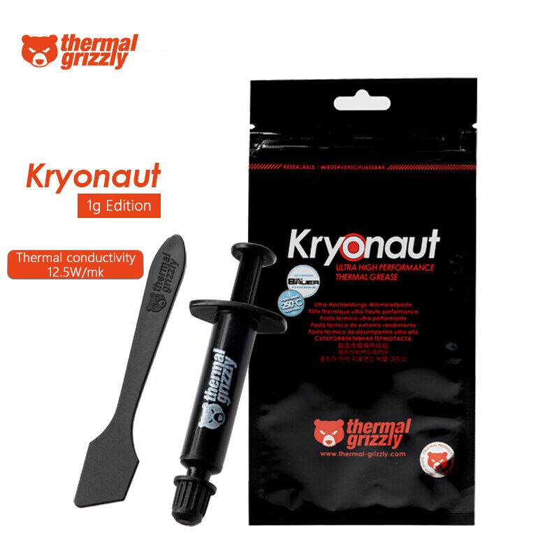 Thermal Grizzly KE Computer Thermal Grease Large Capacity Thermal Paste Conductivity 14.2W/MK For CPU GPU Graphics Card Notebook: Kryonaut  1g