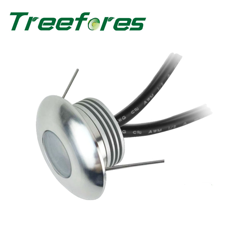 1W IP67 DC 12V Mini LED Spot Light 30mm Outdoor Waterproof Spotlight for Wall Floor and Stair Lighting Lamp CE RoHS