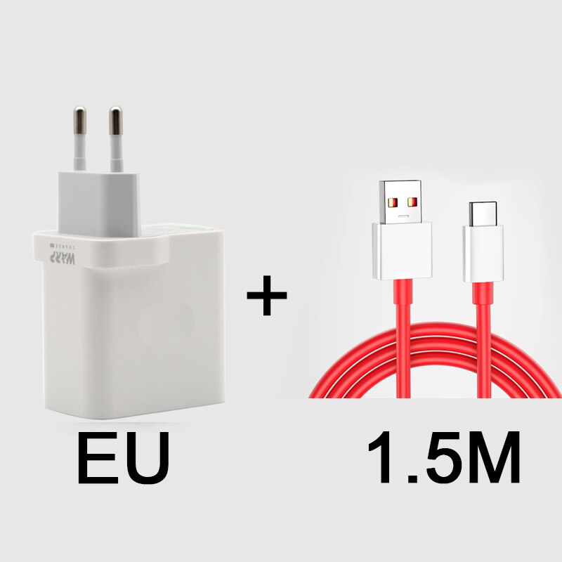 Originele 6A Warp Charger Kabel 1/1 5/2M Usb Dash Snelle Opladen Data Kabel Voor Oneplus 3T 5T 5T 6T 7T 7 Pro: EU and 150cm Cable