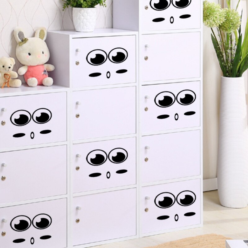 Cartoon Face Toilet Stickers DIY Self Adhesive Wall Decal Removable Decorative Art Mural Computer Stickers For Home Decoration