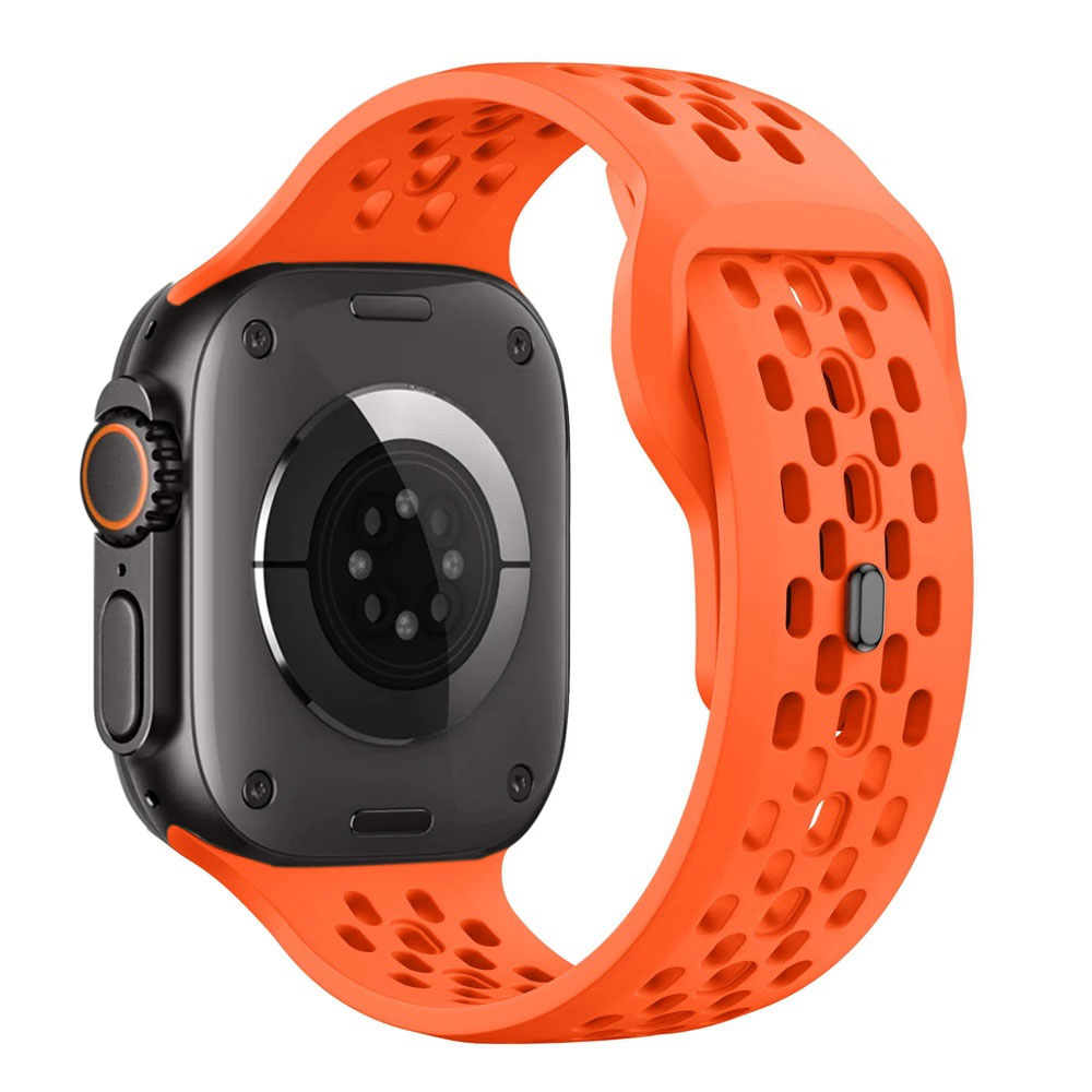 Correa de silicona para Apple Watch Correa 46mm 45mm 41mm 44mm 49mm 40mm 42mm pulsera Correa para Iwatch Series 10 9 8 7 6 5 SE Ultra 2: Black Yellow / 12 mm