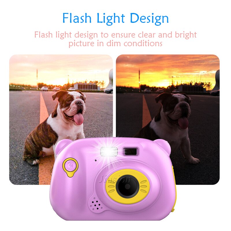 Digital Camara Kids WiFi Video Kamera Kinder Toys Camera Fotografica Mini Dual Lens Photo Camcorder For Children Birthday