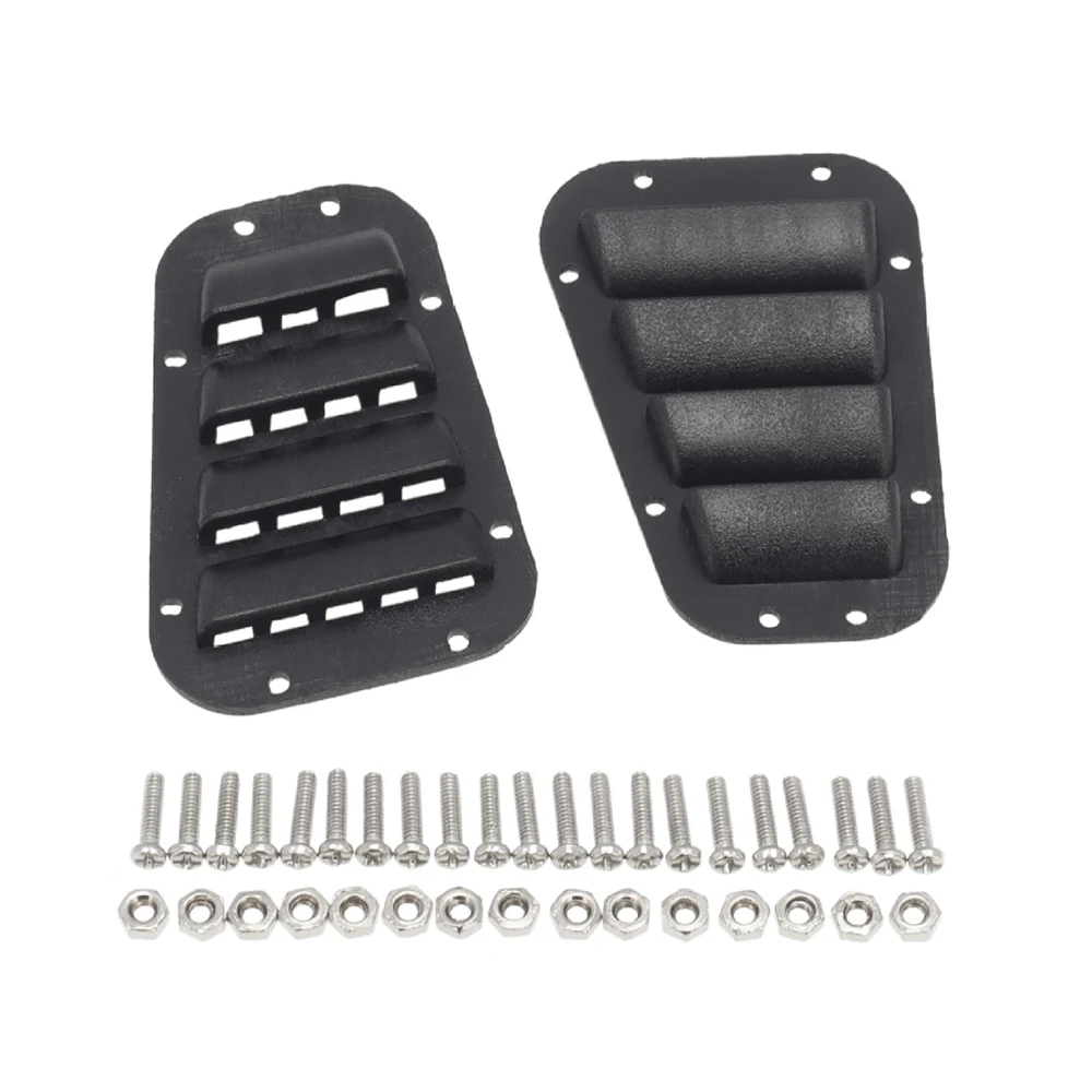 Türscharniere Haubengrill Türgriffe Motorabdeckung Scharnier Tankdeckel für 1:10 1/10 RC Raupe Auto TRX-4 TRX4 Verteidiger D90 Teile: Burgunderrot