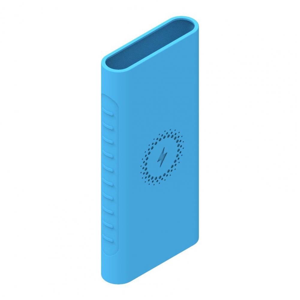 Silicone Protector Smooth Anti-fall Fashionable Green Silicone Protector for Xiaomi Mobile Power Generation 3 10000mah Fast Char: Blue