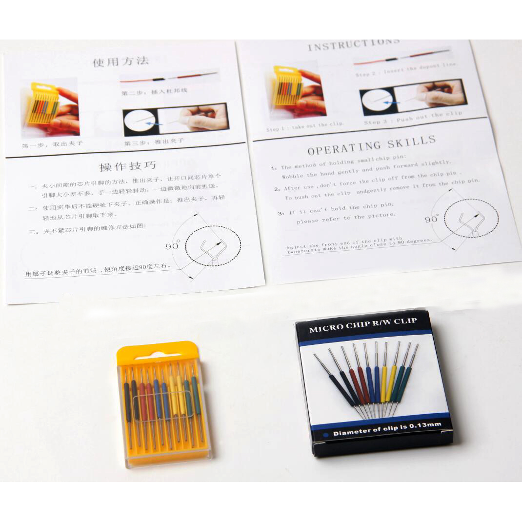 10 Stück Universal- Chip Prüfung Clip IC Klemme Chip BIOS Online Brennvorrichtung Präzisions-sop-SMD-Stift-Sockeladapter für Logikanalysator