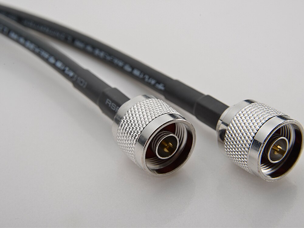 20 meter Coaxkabel N Male Connector Lage Verlies 50-5 Zwart 20 M Kabel met Outdoor/ indoor Antenne en Signaal Booster