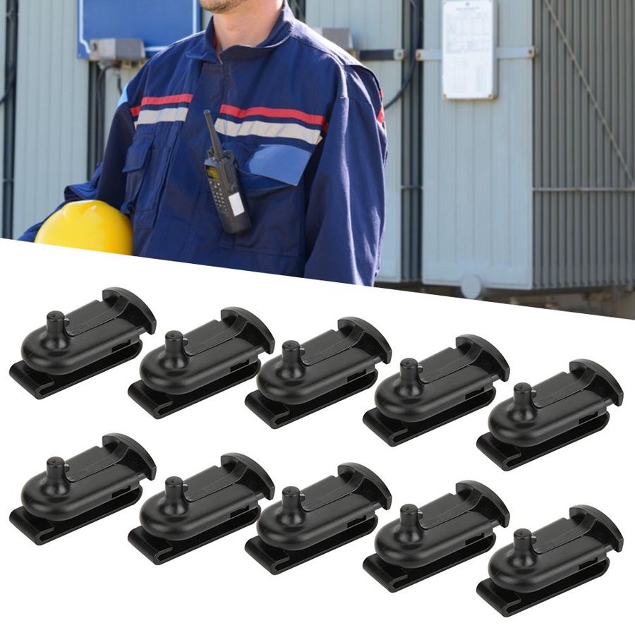 10pcs Portable Walkie Talkie Back Belt Clips Multifunctional Interphone Clip Fit for Motorola T-5720 5420 5428 5628 Radio Clip