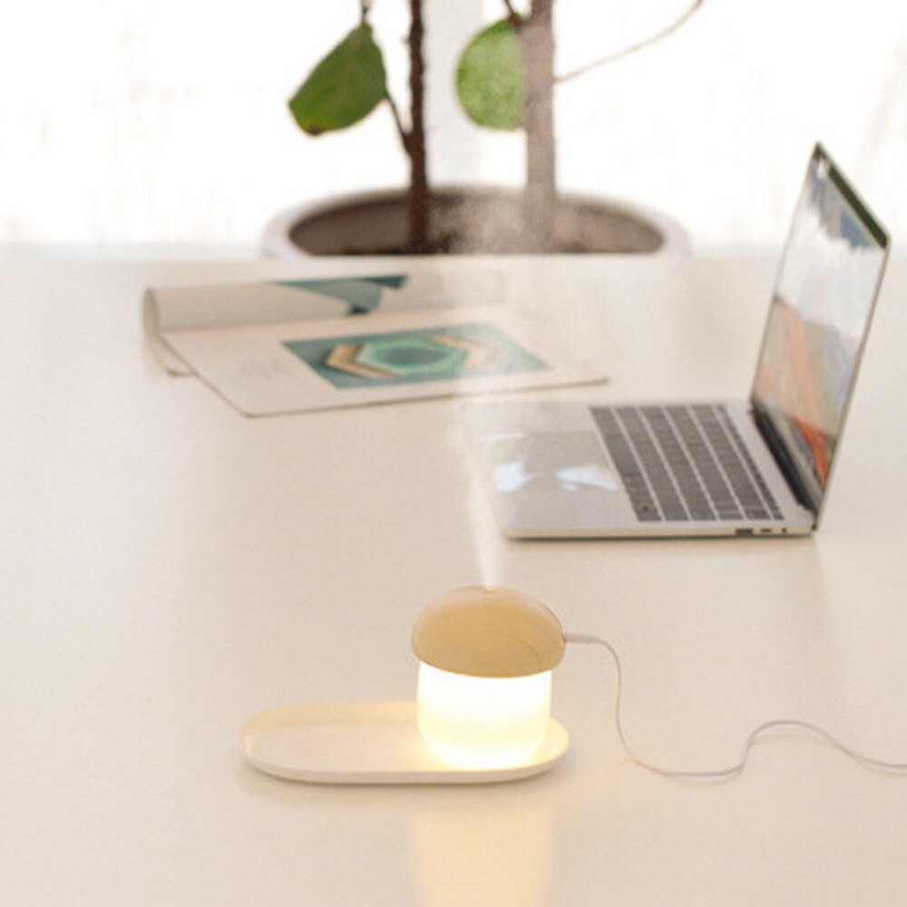 mini powietrze nawilżacz mgła powietrze Grzyb Humificador ultradźwiękowy fajny z noc światła biurko osobisty przenośny USB Dom Accessoires