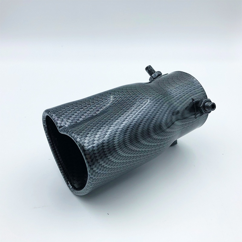 Piezas de coche, , estilo en forma de corazón, accesorios para coche, 2,5 pulgadas, acero inoxidable, puntas de escape coloridas plateadas, silenciador, tubo de escape: YELLOW