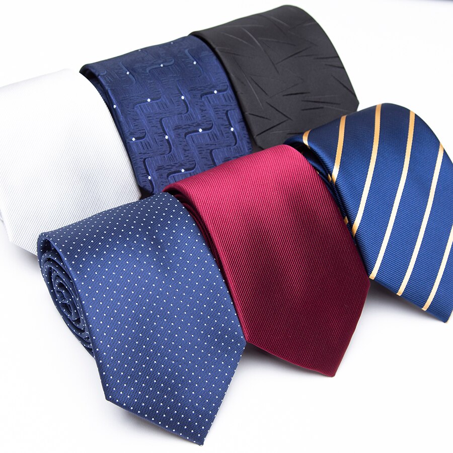 Men Tie 8cm Formal Business Jacquard Necktie Classic Casual Dress Wedding Men's Ties for Men Accessories Corbatas