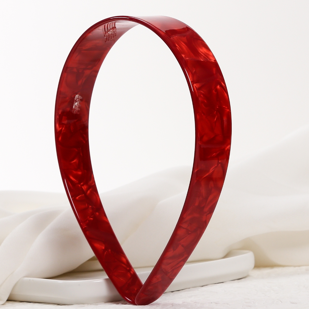 fascia per capelli leopardata fascia per capelli in acetato per ragazze e donne accessori per capelli rossi elegante copricapo moda francese largo 2.5cm: giallo