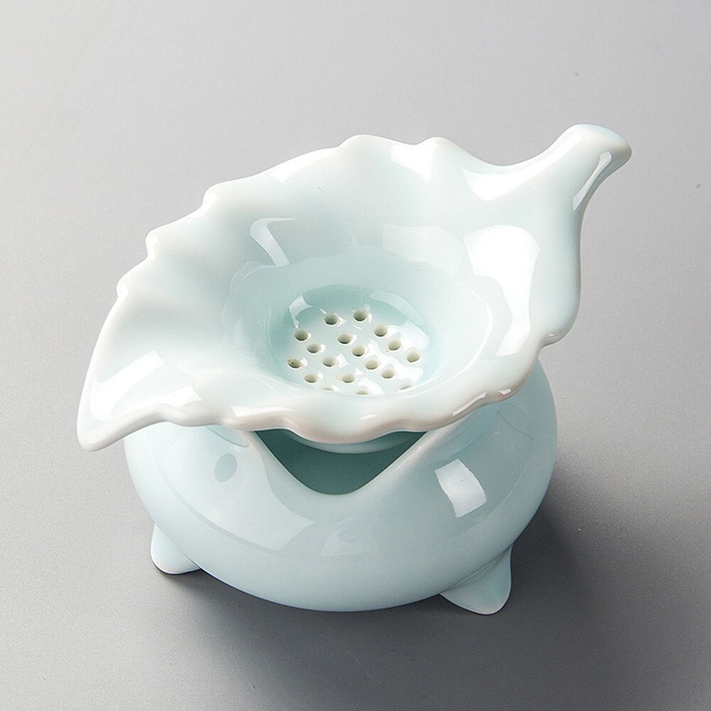 Tesil lösa blad tekopp porslin kung fu teset celadon tefilter infusor  d017: 1