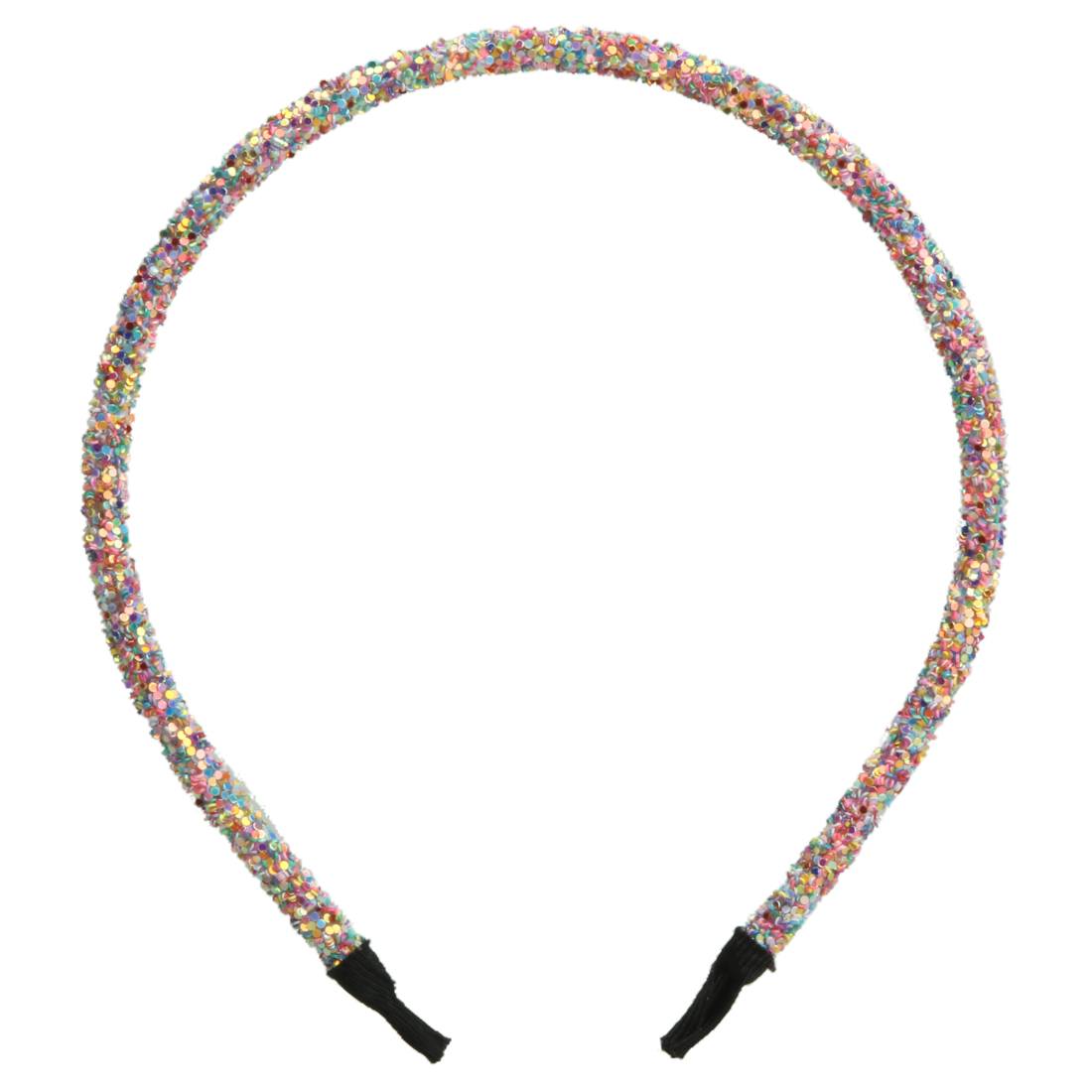 1PC Leuke Meisjes Hoofdbanden Glitter Regenboog Haarbanden Sparkly Haarbanden Kids Kinderen Party Decoratie Haaraccessoires: Zilver