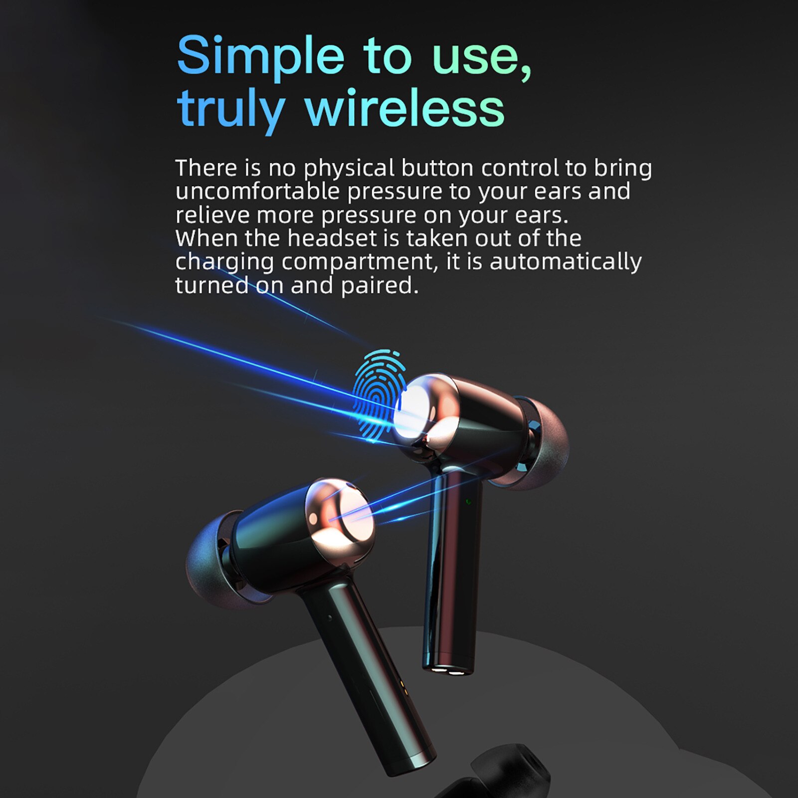 Schnelllade-bluetooth-headset  v16, in-ear, hohe leistung, extrem lange standby-zeit, business-sport-bluetooth-kopfhörer