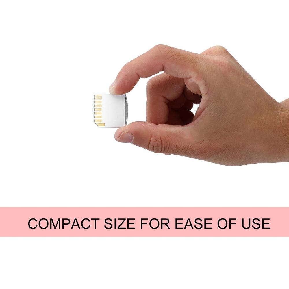 Kebidu hukommelse 64g læser tilbehør mini drev sd kortlæser skriver micro sd/tf til sd konverter adapter til macbook mac pro