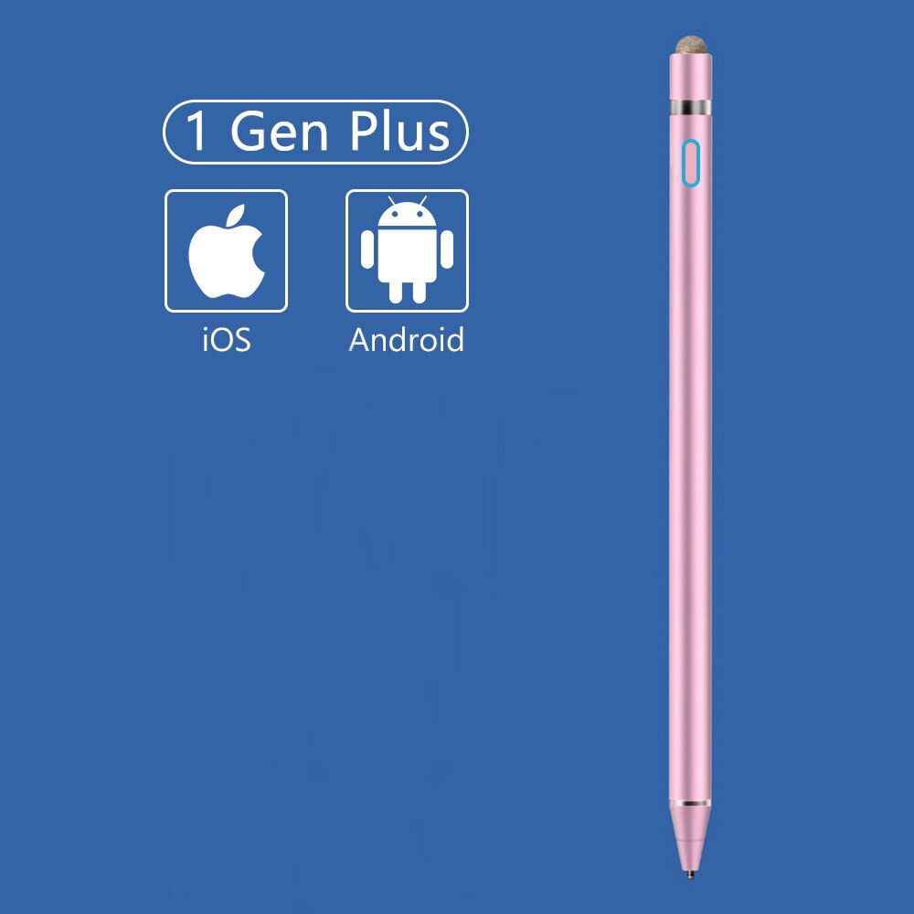 Voor ipad potlood stylus til apple pen ipad air 2 voor apple potlood 1 2 screen touch pen stylus tablet pen + houder: 1 gen pro pink