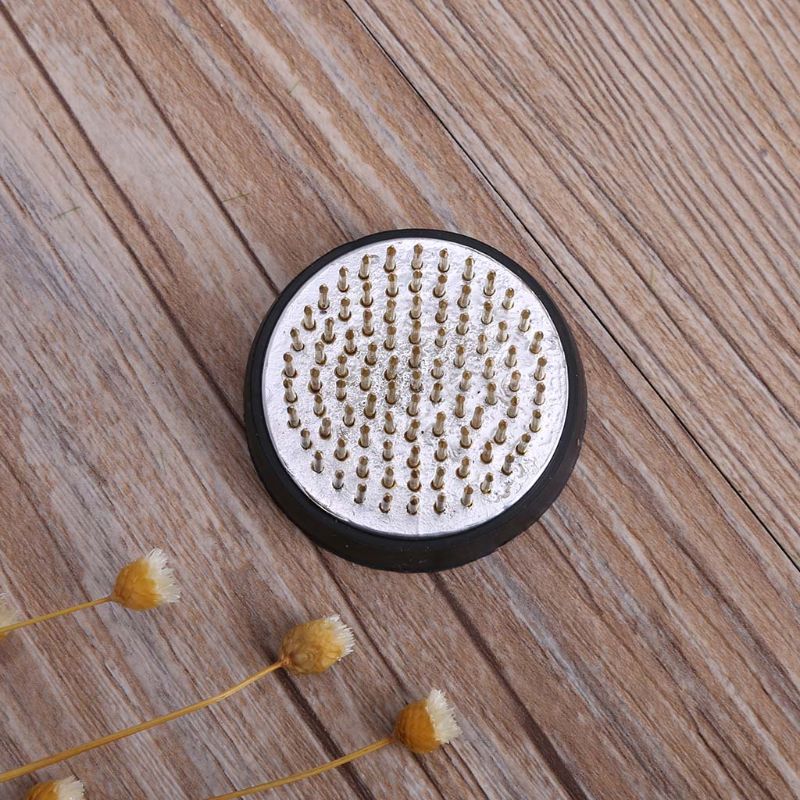 Ronde Ikebana Kenzan Bloem Kikker Met Rubber Pakking Art Vaste Regelen Gereedschap