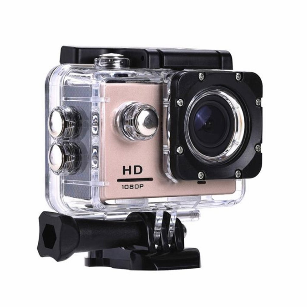 Lingtong Sj4000 impermeable deportes Dv grabadora al aire libre buceo cámara Hd 1080P Cámara conducción grabadora negro: Dorado