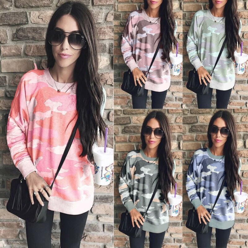 Autumn Womens Long Sleeve Hoodie Sweatshirt Sweater Letter Casual Pullover Top Jumper Fitness Running