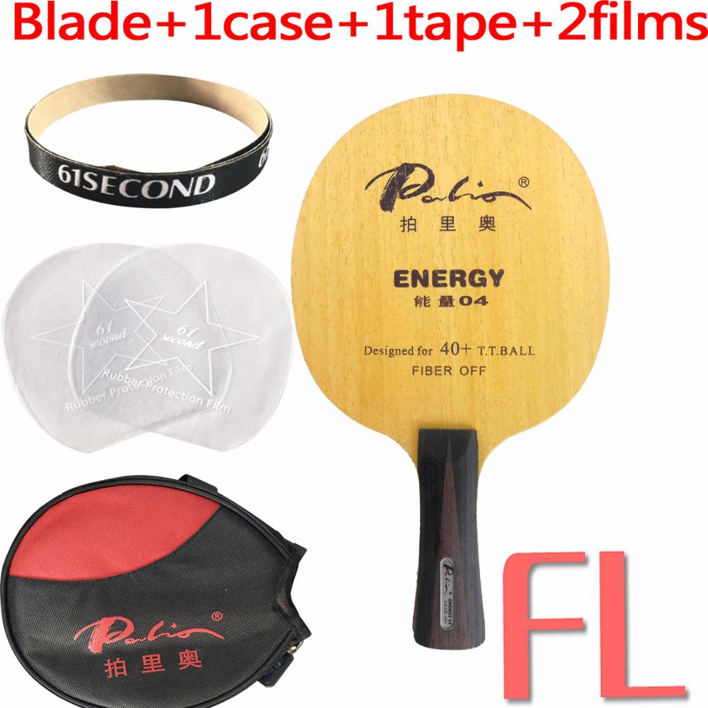 Palio ENERGY04 ENERGY 04 ENERGY 04 ENERGY-04 hoja de tenis de mesa de madera + 2 fibras, para raqueta de ping pong: FL with Y case