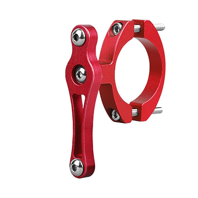 MTB Road Bike Bicycle Cycling Outdoor Water Bottle Clamp Bolt Cage Holder Adapter Support Aluminum Alloy Kettle Rack Mount: B Red