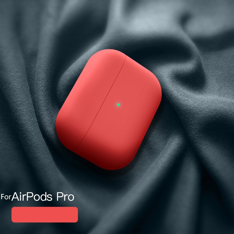 Siliconen Case Voor Airpods Pro Case Draadloze Bluetooth Voor Apple Airpods Pro Case Cover Oortelefoon Case Voor Air Pods Pro 3 Fundas: AKP02-CBRed