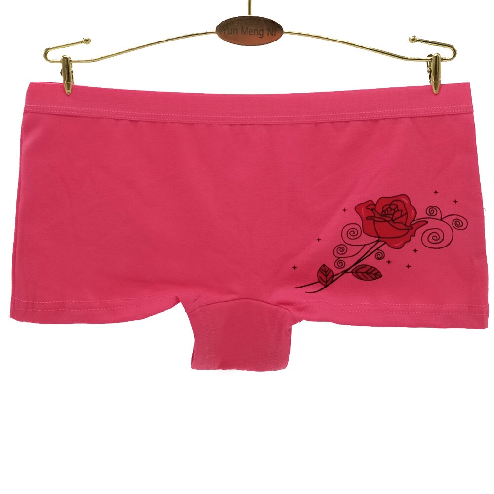 Panties young girls Underwear flower teenagers shorts Boxers panties Safety of pants 6pc/lot M-XL