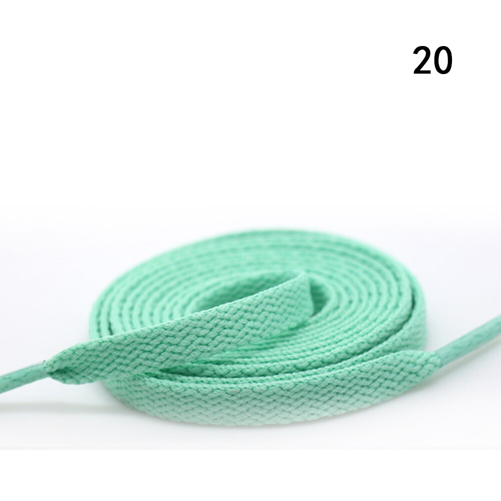 Kleurrijke Breed Van Platte Schoenveters Schoenveters Voor Sneakers Sportschoenen 24 Kleur 150Cm 1 Paar Gekleurde Wandelschoenen veters Strings: green