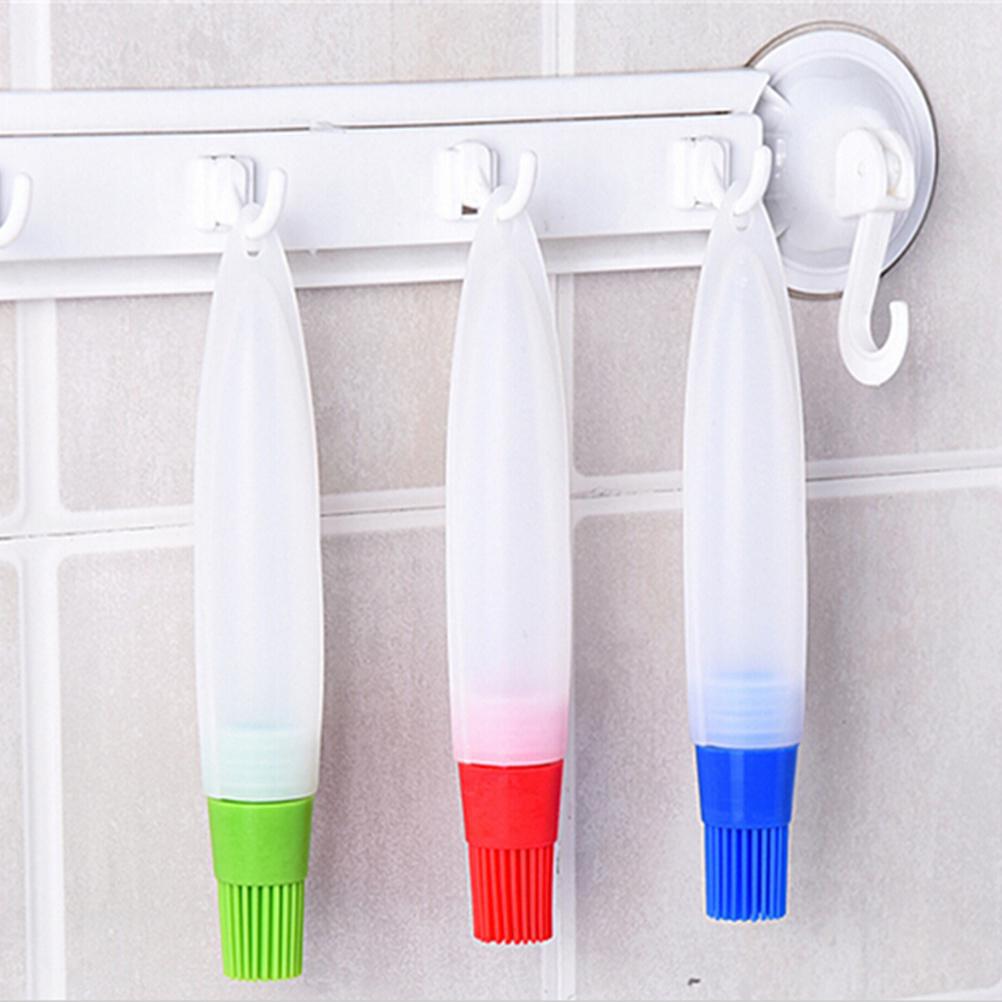 1 pc Silicone Oil Brush Baking Brushes Liquid Oil Pen Cake Butter Bread Pastry Brush BBQ Utensil Safety Basting Brush: Default Title