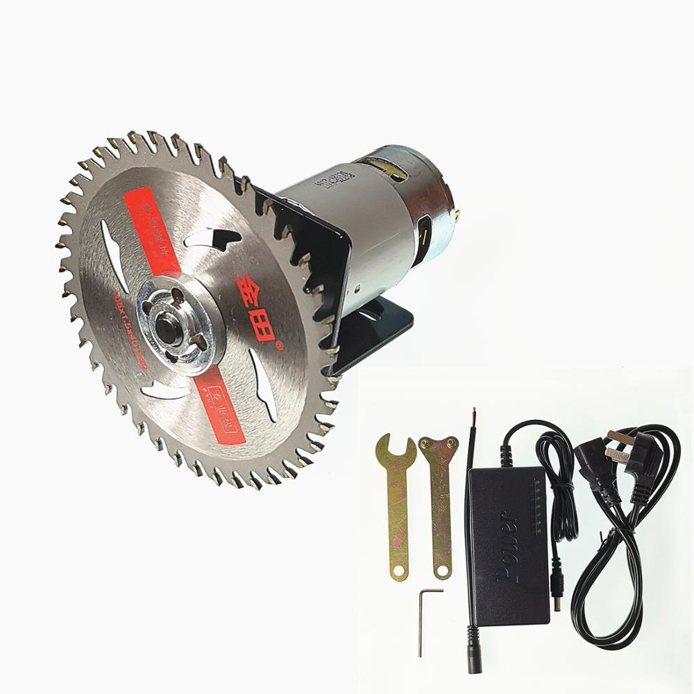 Máquina cortadora casera para carpintería, mini motor en miniatura, sierra manual multifunción, Sierra de mesa