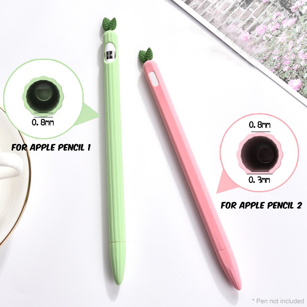 Soft Silicone Cute Vegetables Shape Protective Case Cover for Apple Pencil 1/2