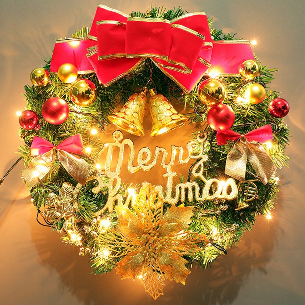 1pc 12 ''/14''/16 ''cadre de couronne de fil métallique à fleurs forme er pour noël